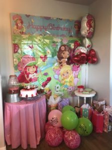 Strawberry Shortcake theme 3rd birthday